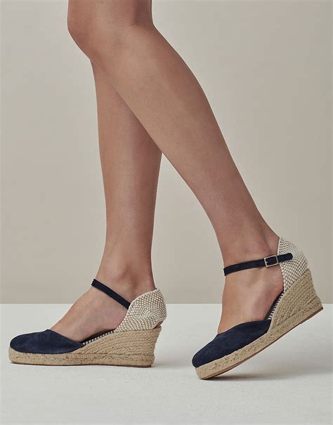 navy espadrilles women closed toe